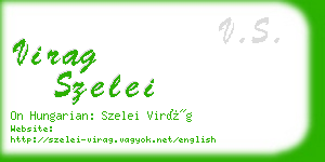 virag szelei business card